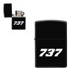 737 Flat Text Designed Metal Lighters on Sale