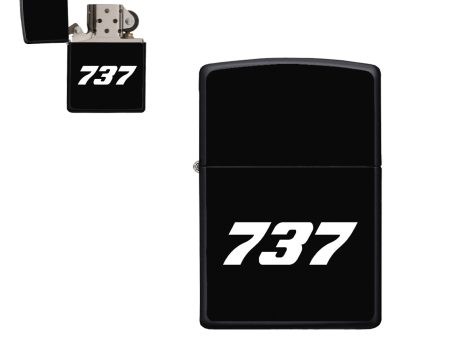 737 Flat Text Designed Metal Lighters on Sale