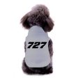 727 Flat Text Designed Dog Pet Vests Online Sale