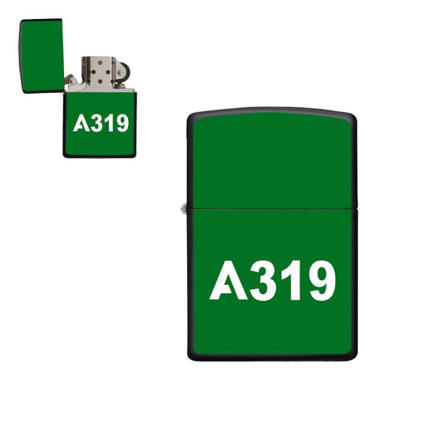 A319 Flat Text Designed Metal Lighters Cheap