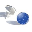 Travel The World By Plane (Blue) Designed Stud Earrings For Sale