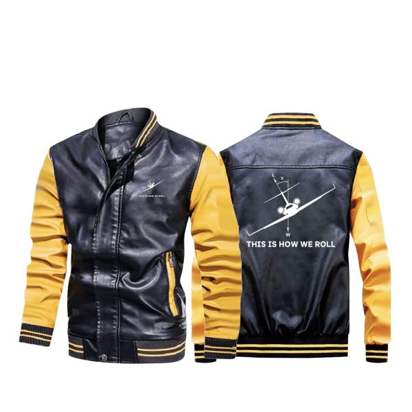 This is How We Roll Designed Stylish Leather Bomber Jackets Cheap