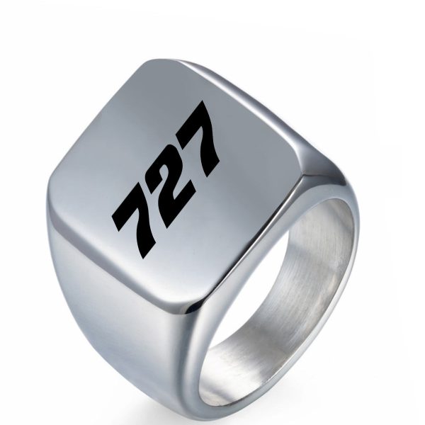 727 Flat Text Designed Men Rings on Sale