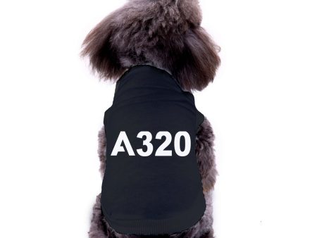 A320 Flat Text Designed Dog Pet Vests Fashion