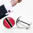 Trinidad and Tobago Flag Designed Cuff Links Sale