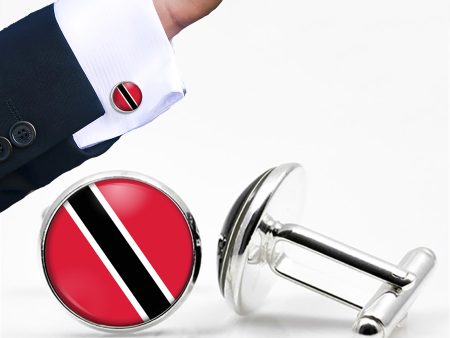 Trinidad and Tobago Flag Designed Cuff Links Sale