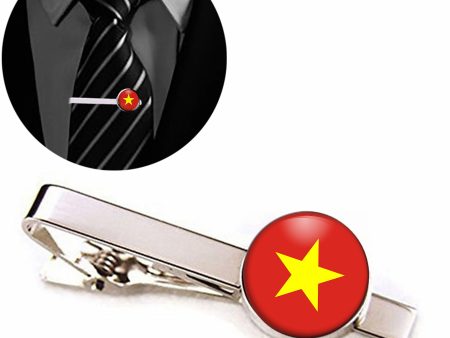 vietnam Flag Designed Tie Clips on Sale