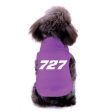 727 Flat Text Designed Dog Pet Vests Online Sale