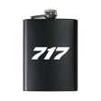 717 Flat Text Designed Stainless Steel Hip Flasks Online Hot Sale