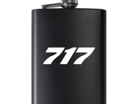 717 Flat Text Designed Stainless Steel Hip Flasks Online Hot Sale