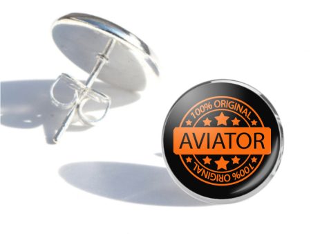 100 Original Aviator Designed Stud Earrings Online Hot Sale