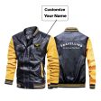 Travelling All Around The World Designed Stylish Leather Bomber Jackets Sale