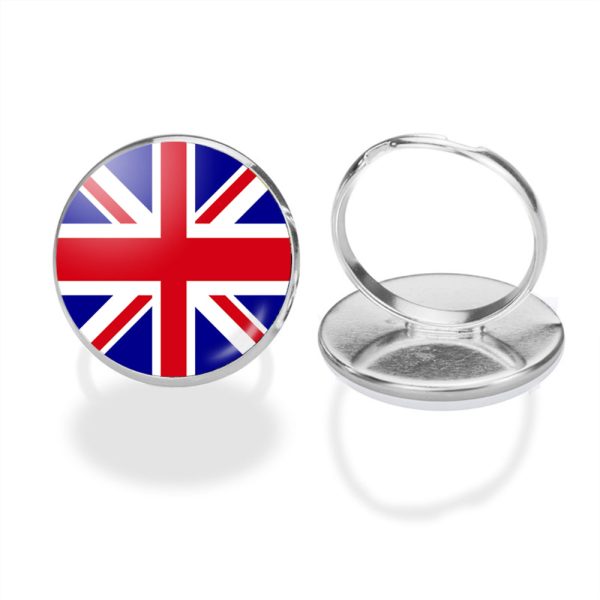 UK Flag Designed Rings For Cheap