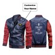 Trust Me I m a Pilot Designed Stylish Leather Bomber Jackets Cheap