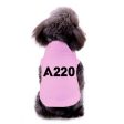 A220 Flat Text Designed Dog Pet Vests Online Sale