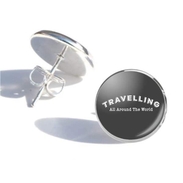 Travelling All Around The World Designed Stud Earrings Supply