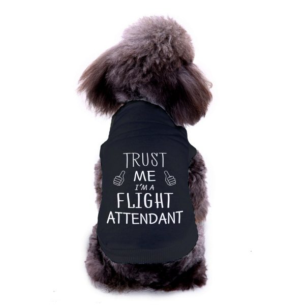 Trust Me I m a Flight Attendant Designed Dog Pet Vests For Sale