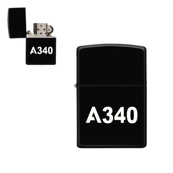 A340 Flat Text Designed Metal Lighters Supply