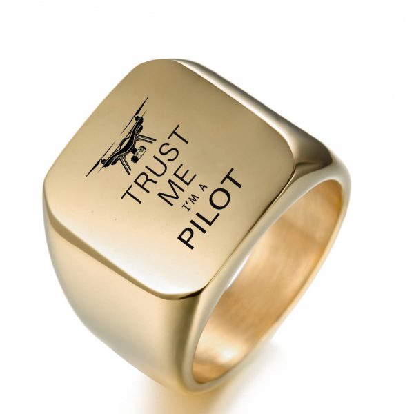 Trust Me I m a Pilot (Drone) Designed Men Rings Online Sale