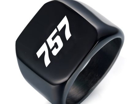 757 Flat Text Designed Men Rings Cheap