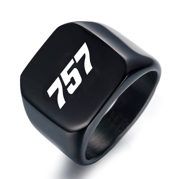 757 Flat Text Designed Men Rings Cheap