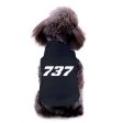 737 Flat Text Designed Dog Pet Vests For Cheap