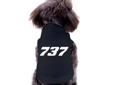 737 Flat Text Designed Dog Pet Vests For Cheap