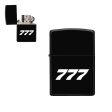 777 Flat Text Designed Metal Lighters Online