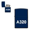 A320 Flat Text Designed Metal Lighters For Discount