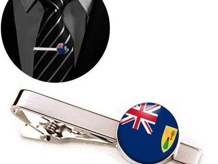 Turks and caicos Islands Flag Designed Tie Clips Online Sale