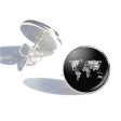 World Map (Text) Designed Stud Earrings Cheap