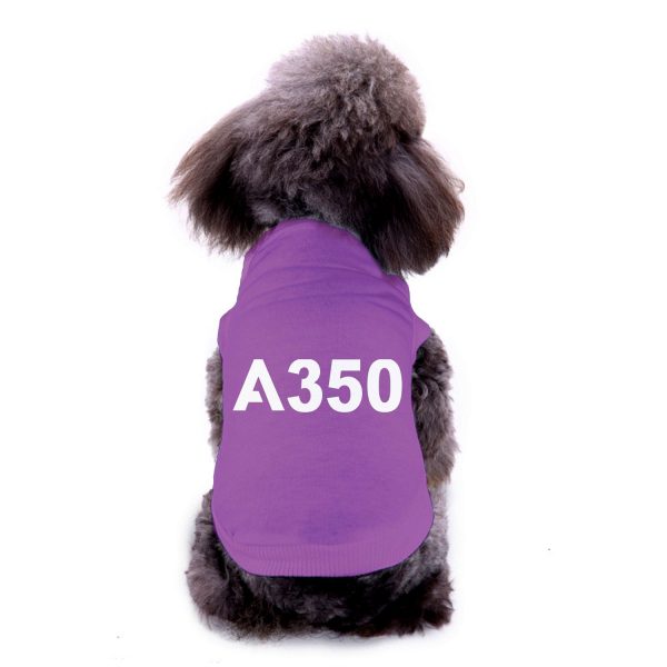 A350 Flat Text Designed Dog Pet Vests Online