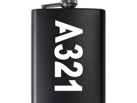 A321 Text Designed Stainless Steel Hip Flasks For Sale