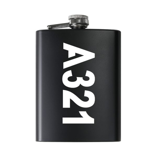 A321 Text Designed Stainless Steel Hip Flasks For Sale