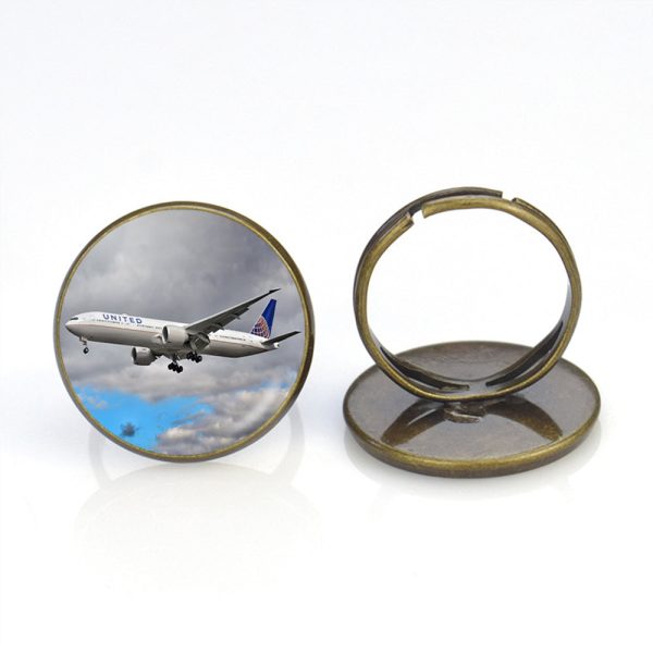 United Airways Boeing 777 Designed Rings Sale