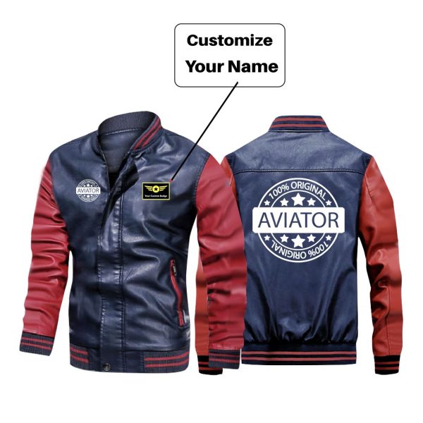 100 Original Aviator Designed Stylish Leather Bomber Jackets For Cheap