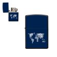 World Map (Text) Designed Metal Lighters on Sale