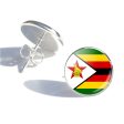 Zimbabwe Flag Designed Stud Earrings Supply