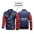 The Sukhoi SU-35 Designed Stylish Leather Bomber Jackets For Cheap