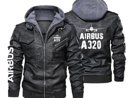 Airbus A320 & Plane Designed Hooded Leather Jackets Online Sale