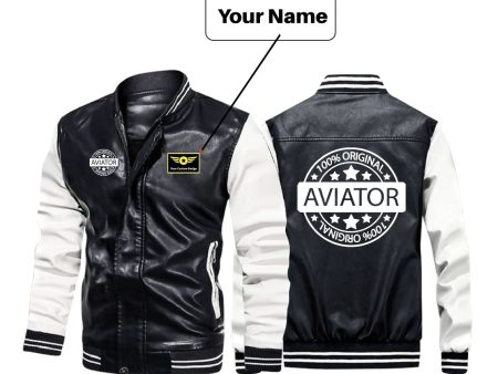 100 Original Aviator Designed Stylish Leather Bomber Jackets For Cheap