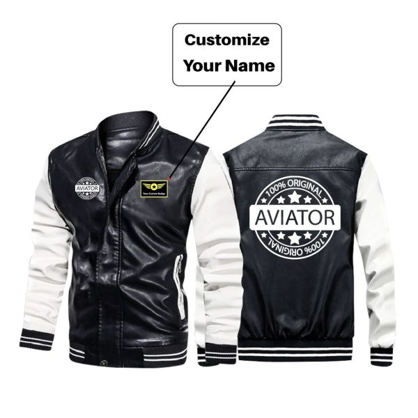 100 Original Aviator Designed Stylish Leather Bomber Jackets For Cheap