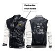 Trust Me I m a Flight Attendant Designed Stylish Leather Bomber Jackets Discount