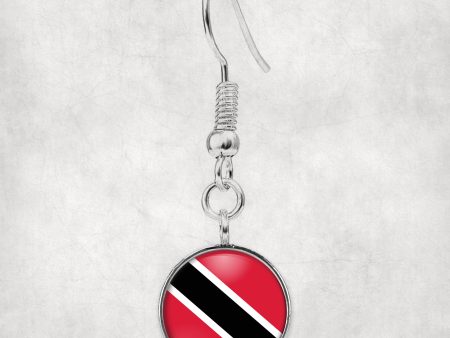 Trinidad and Tobago Flag Designed Earrings Online Hot Sale