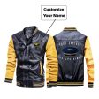 Your Captain Is Speaking Designed Stylish Leather Bomber Jackets Fashion