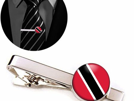 Trinidad and Tobago Flag Designed Tie Clips For Discount