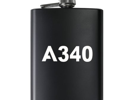 A340 Flat Text Designed Stainless Steel Hip Flasks For Sale