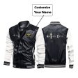 Air Traffic Control Designed Stylish Leather Bomber Jackets Online Hot Sale