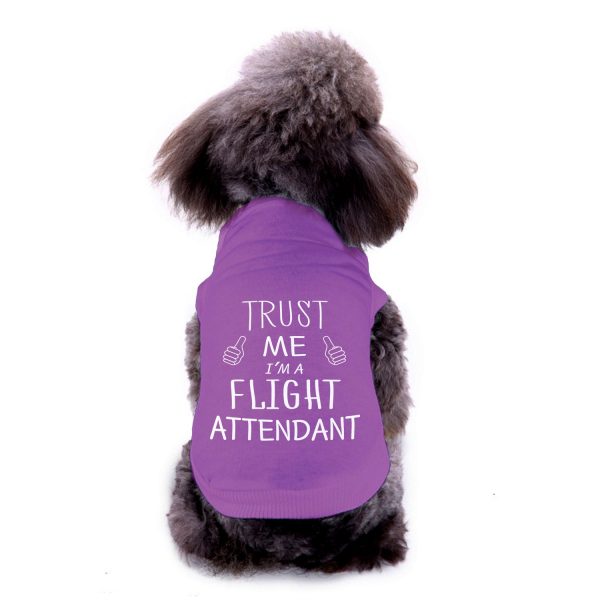 Trust Me I m a Flight Attendant Designed Dog Pet Vests For Sale