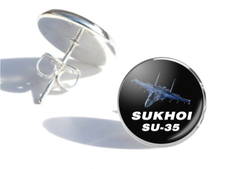 The Sukhoi SU-35 Designed Stud Earrings For Cheap